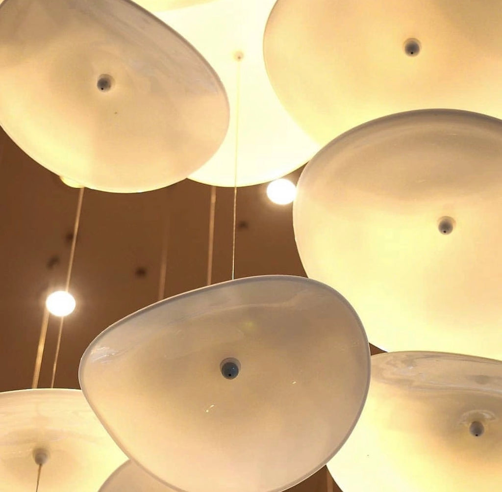 Cloud Glass Art Chandelier