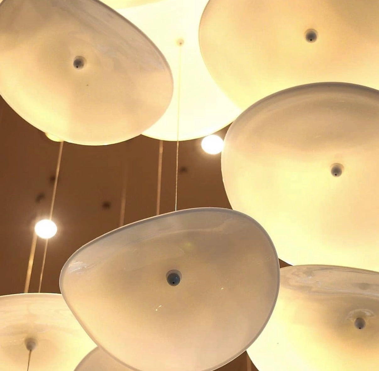 Cloud Glass Art Chandelier