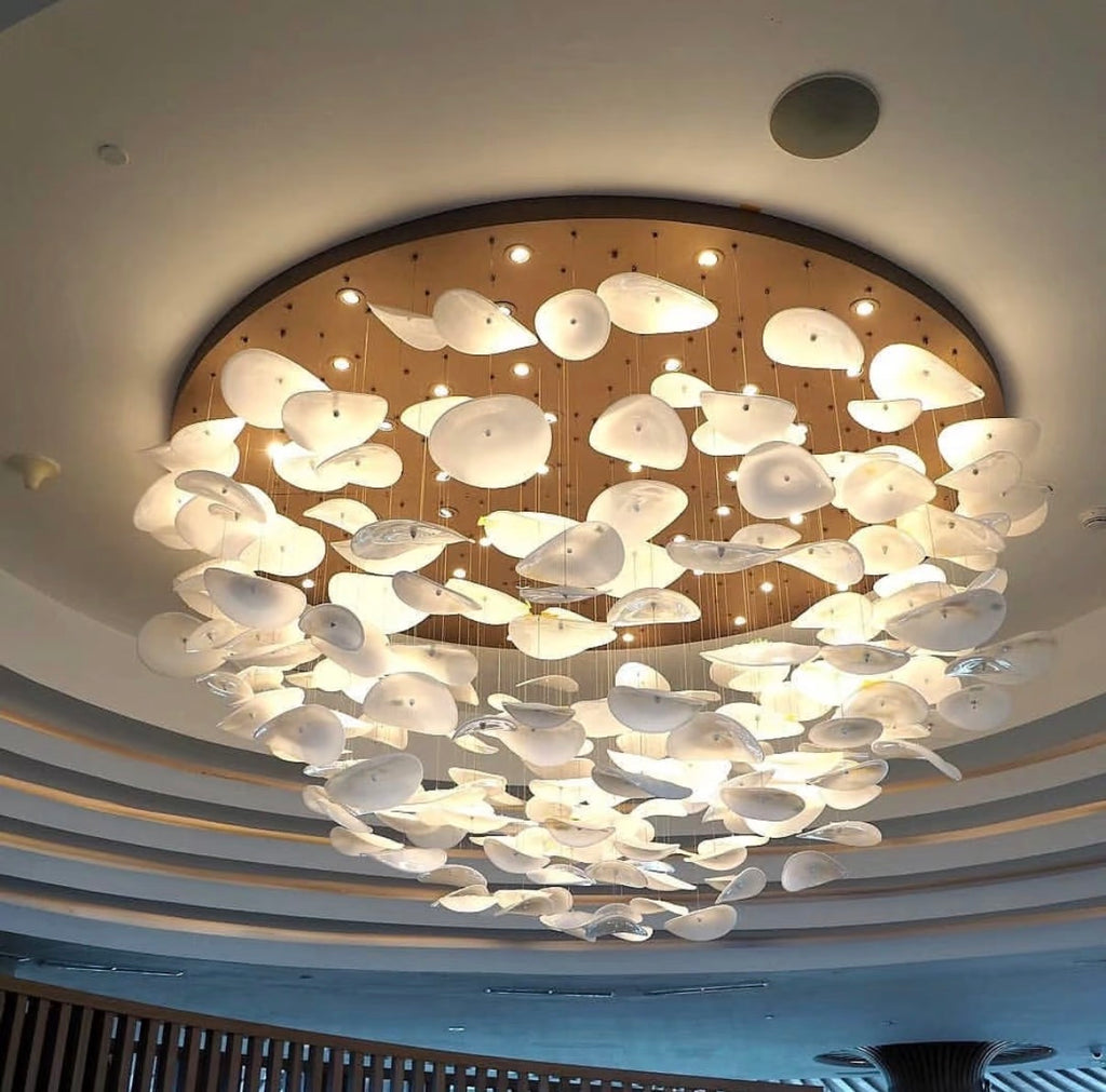 Cloud Glass Art Chandelier